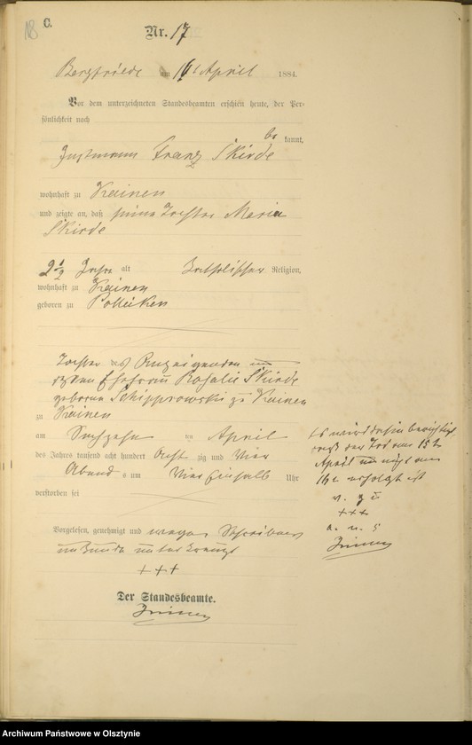 image.from.unit.number "Sterbe-Haupt-Register Nr 1 - 64"