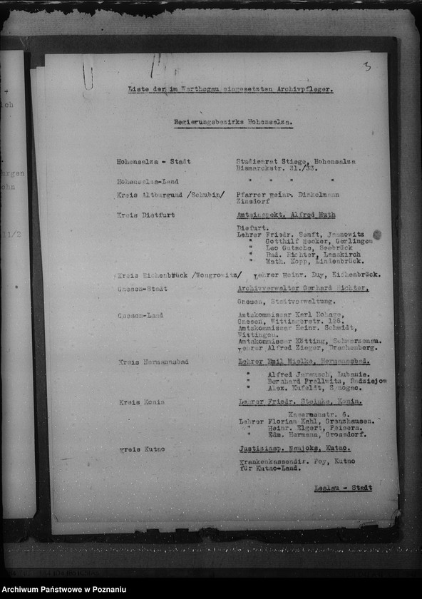 Obraz 7 z jednostki "Liste der im Warthegau eingesetzten"