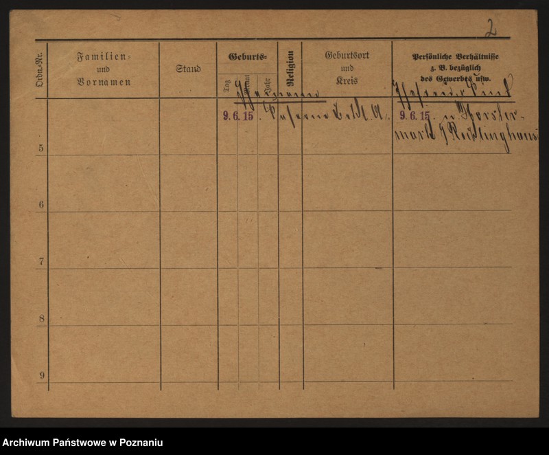 Obraz 9 z jednostki "Stainke (Stein...) - Stamwitz"