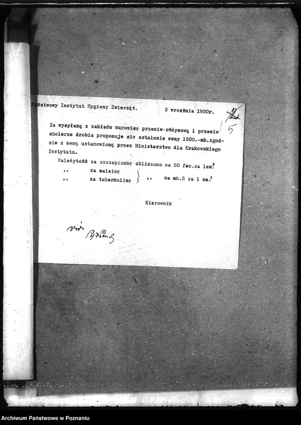 Obraz 9 z jednostki "Instytut Higieny Zwierząt w Bydgoszczy Taryfa opłat"