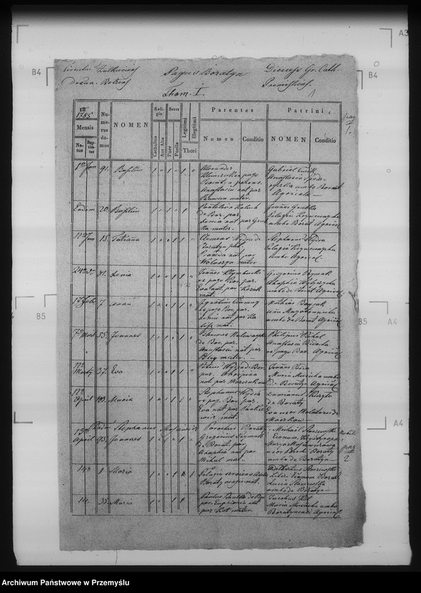 Obraz 5 z jednostki "[Kopie ksiąg metrykalnych parafii Boratyn wieś Boratyn (dekanat Bełz)]"