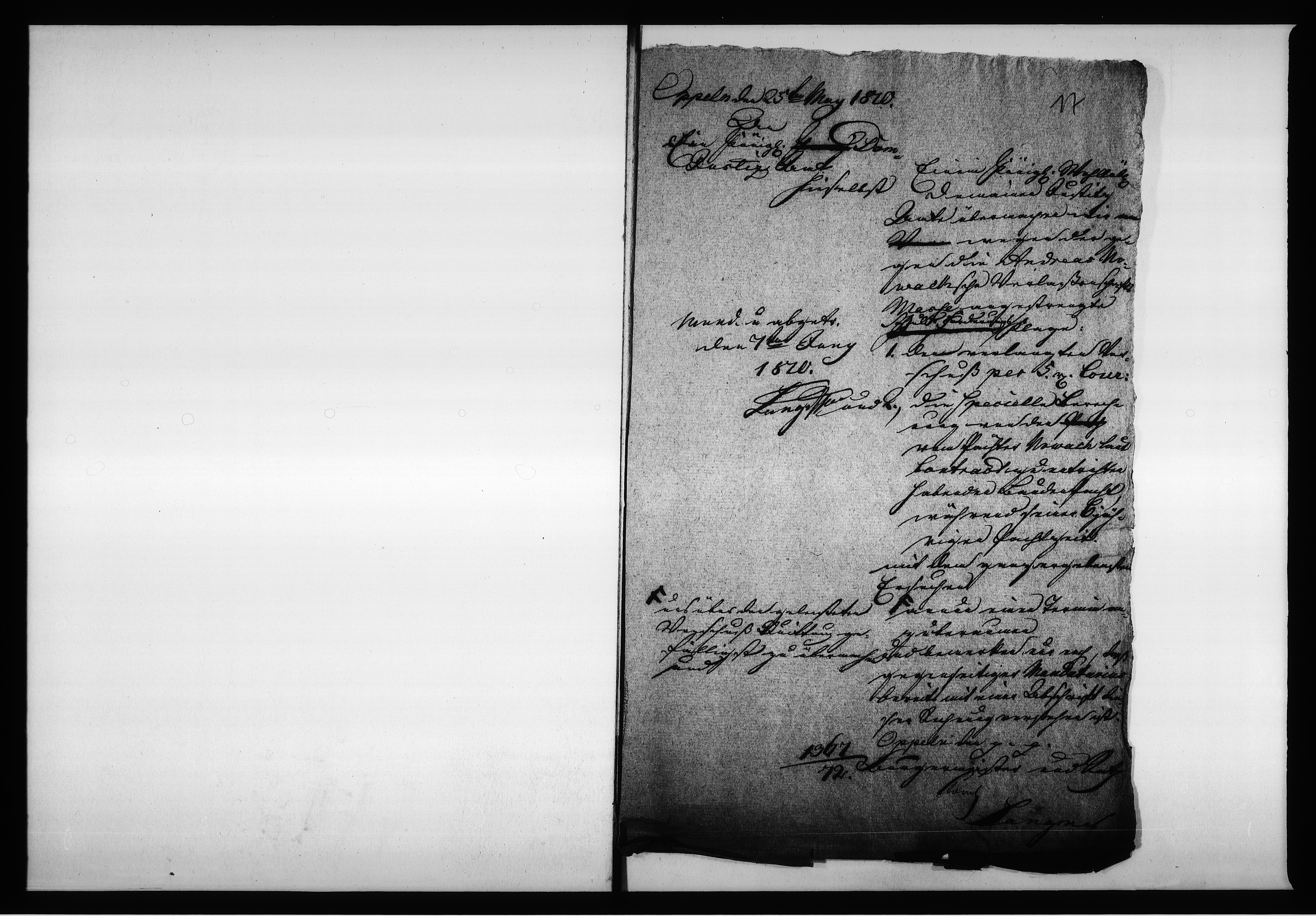 Obraz 18 z jednostki "Manual Akten des Magistrats zu Oppeln wegen der Forderung von Baudenpachtgefälle an die Andreas Nowackschen Erben auf dem hiesigen Schloss Grunde wohnhaft"