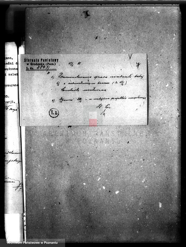 Obraz 11 z jednostki "Zatwierdzenie projektu zakładu przemysłowego /urządzenie bekoniarni/ nr 426, własność Magistrat m. Grodziska"