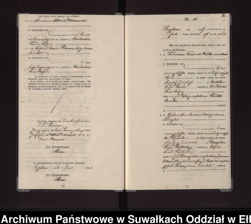 image.from.unit.number "Heiraths-Neben-Register des Preussischen Standes-Amtes Gross Stürlack Kreis Loetzen"