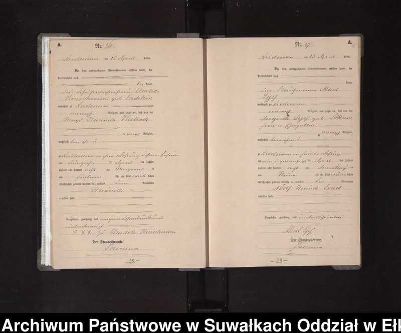 image.from.unit.number "[Geburts-Haupt-Register des Königlich Preussischen Standes-Amtes der Stadt Nikolaiken Kreis Sensburg]"