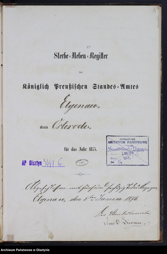 image.from.unit.number "Sterbe-Neben-Register Nr 1 - 65"