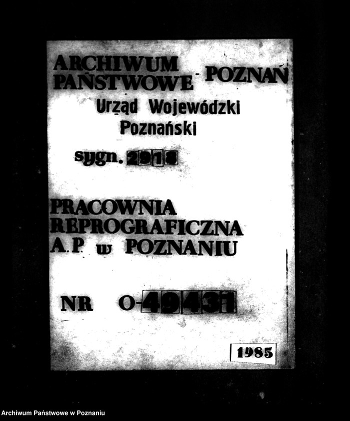 Obraz 1 z jednostki "Szacunek przymusowo wykupionej części majątku Chrząstowo powiatu wyrzyskiego"