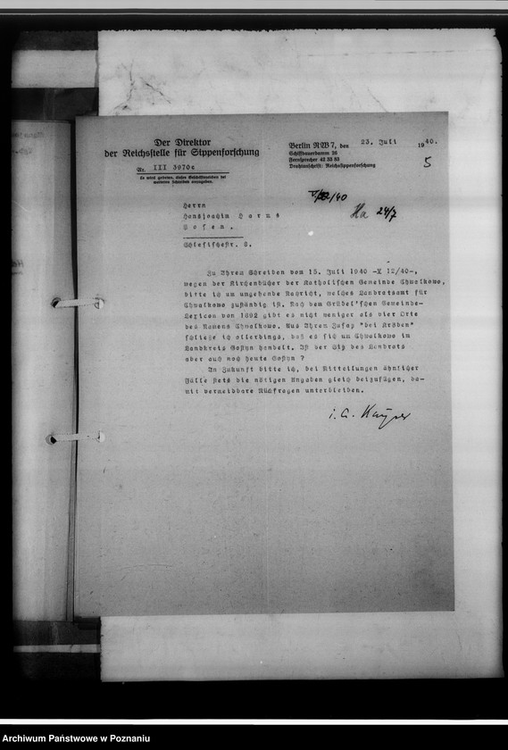 image.from.unit.number "Einziehungsprotokolle [ksiąg kościelnych oraz korespondencja w sprawie zaginionych ksiąg] in Kröben [w Krobi, powiat gostyński]"