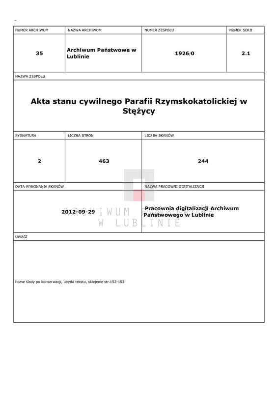 Obraz 2 z jednostki "Księga urodzeń"