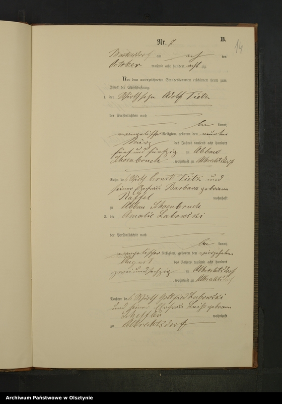 image.from.unit.number "Heiraths-Neben-Register Nr 1 - 11"