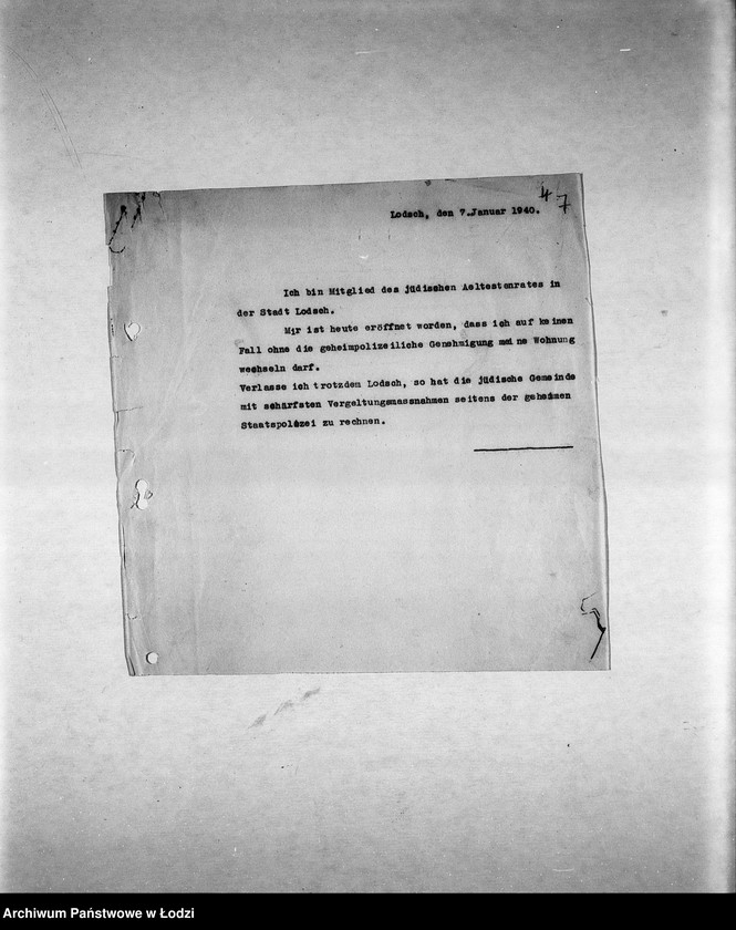 Obraz 10 z jednostki "Rada Starszych [Nominacje, personalia i listy członków, zaproszenia na posiedzenia, protokoły posiedzeń]"