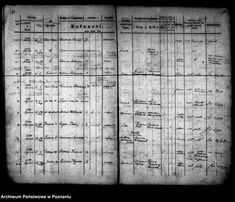 Obraz 10 z jednostki "Księga zgonów"