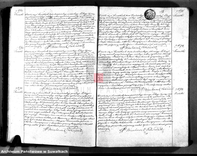image.from.unit.number "Księga duplikat akt urodzonych, zaślubionych i zmarłych parafii suwalskiej rok 1856"