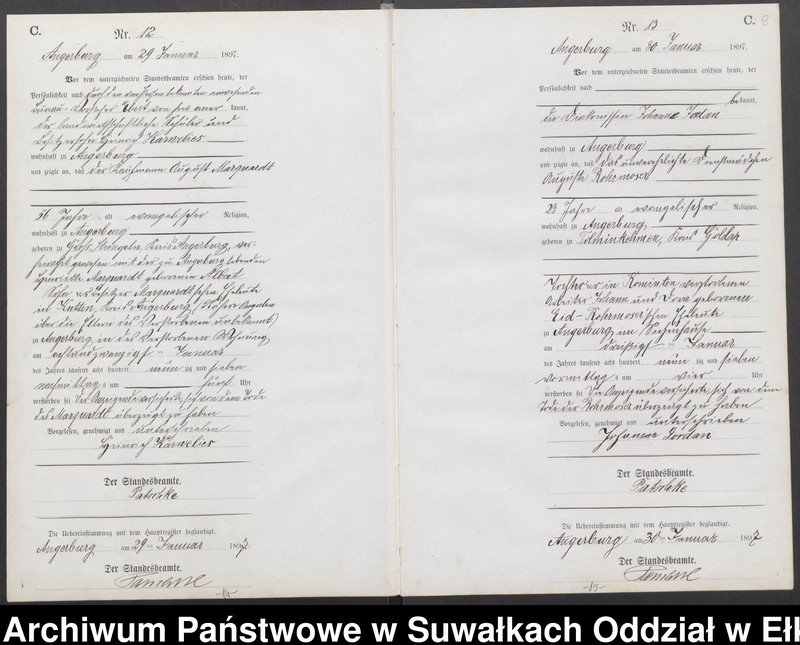 image.from.unit.number "Sterbe-Neben-Register des Preussischen Standes-Amtes [Angerburg] Kreis [Angerburg]"