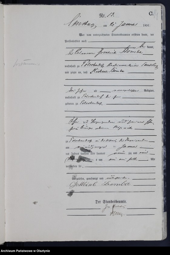 image.from.unit.number "Sterbe-Haupt-Register Nr 1 - 167"