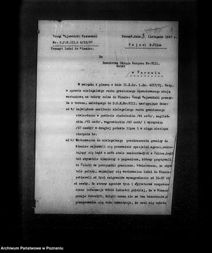 Obraz 5 z jednostki "/Nielegalne przekraczanie granicy polsko-niemieckiej- tajne/"