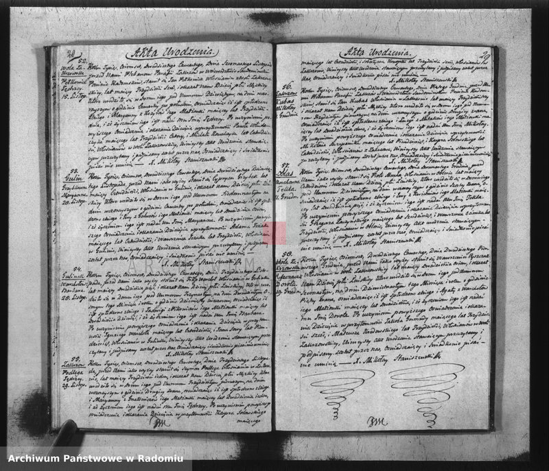 image.from.unit.number "Akta Stanu Cywilnego Parafii Zakrzów Urodzeń, Małżeństw, Zejścia na Rok 1824"