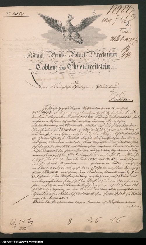 Obraz 6 z jednostki "A. betr. Personalia der Witwe Angelica von Dembowska und ihre Söhne Czeslaw und Eduard"