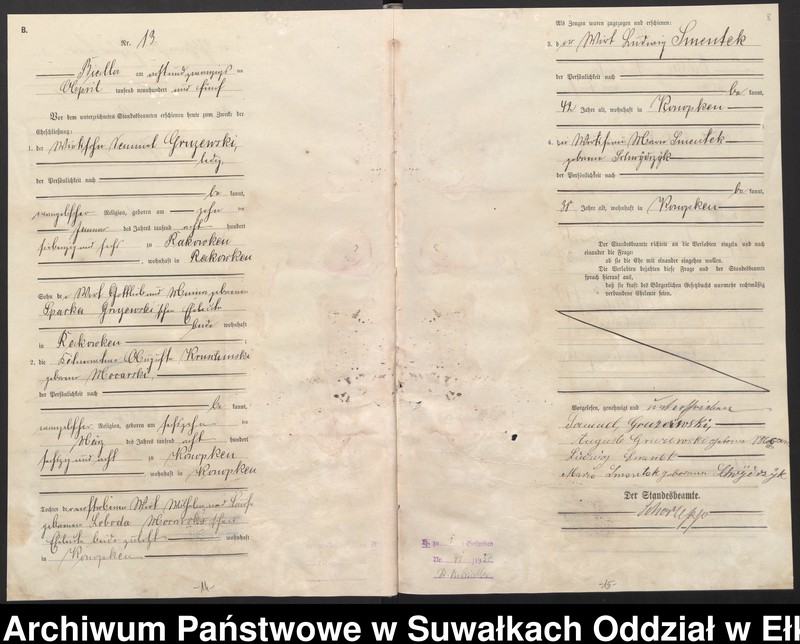 image.from.unit.number "[Heirats-Haupt-Register des Königlichen Preussischen Standes-Amtes Bialla Kreis Johannisburg]"