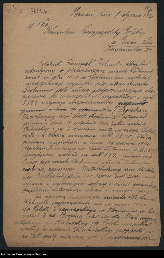 Obraz 14 z jednostki "Regibauversicherung der Stadt Dortmund [odwołanie do Ministerstwa]"