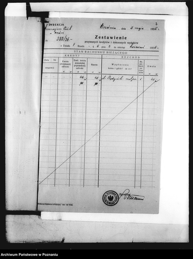 Obraz 10 z jednostki "Państwowe Gimnazjum Klasyczne im. H. Sienkiewicza we Wrześni - sprawy finansowe"