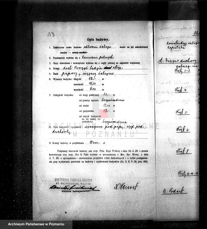 Obraz 17 z jednostki "Młyn parowy O. Klimpela w Gostyniu nr woj. 6006"