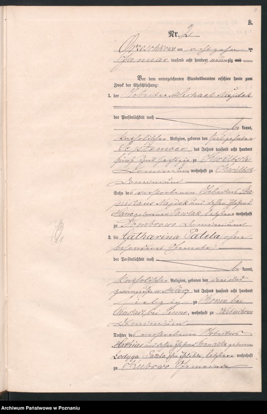 Obraz 7 z jednostki "Księga małżeństw"