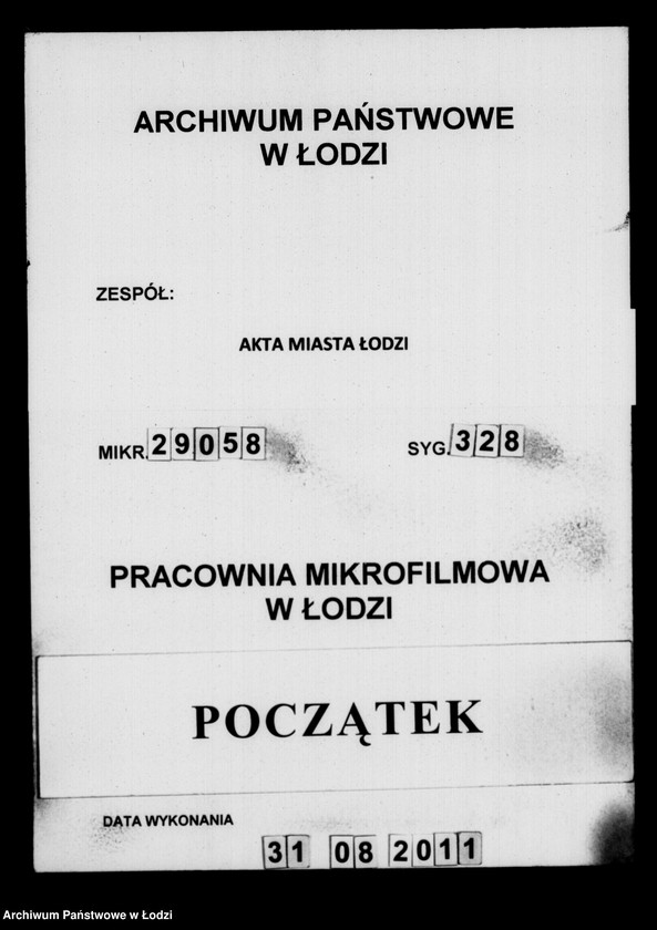 Obraz 1 z jednostki "Akta w przedmiocie pożyczki Wincentego Simma"
