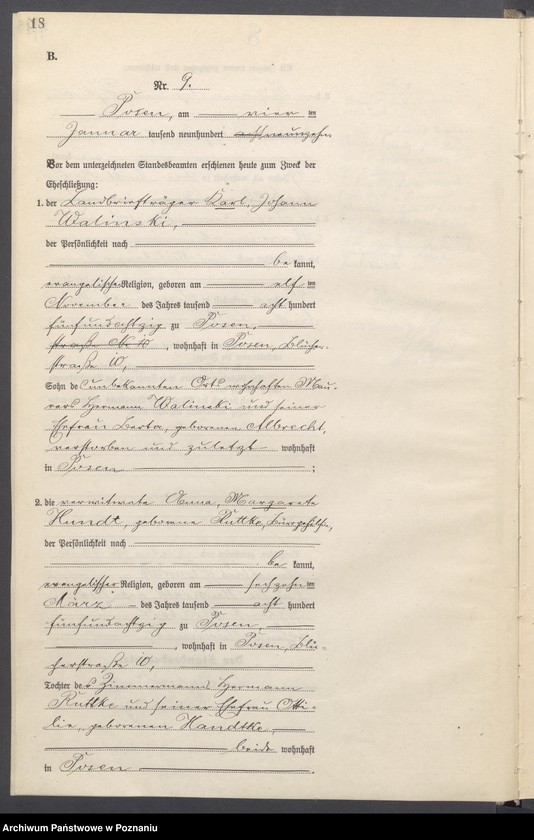 image.from.unit.number "Księga miejscowa małżeństw tom I [Rejestr główny małżeństw]"