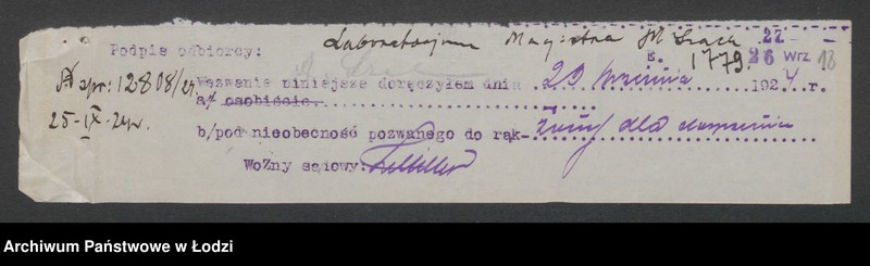 Obraz 20 z jednostki "Laboratorium Magistra N.Szaca, właściciel inż. Aleksander Russak i Szac Sukcesorowie"