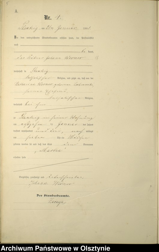 image.from.unit.number "Geburts-Haupt-Register Nr 1 - 43"