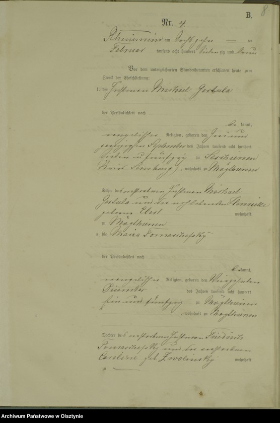 image.from.unit.number "Heiraths-Haupt-Register Nr 42"