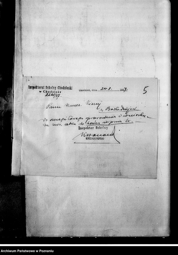 Obraz 8 z jednostki "Szkoła Powszechna w Nowem, powiat wągrowiecki"