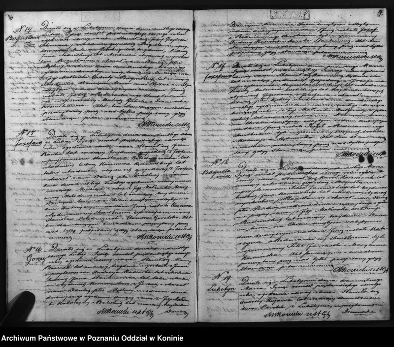 Obraz 6 z jednostki "Dowody urodzonych, zaślubionych i zmarłych"