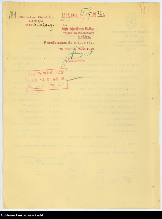 Obraz 17 z jednostki "Łódzkie Żydowskie Towarzystwo Muzyczne - Szir - w Łodzi"