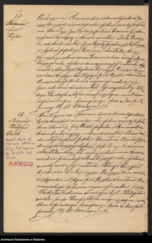 image.from.unit.number "[Duplikat akt urodzonych, zaślubionych i zmarłych parafii Rzeczniów za 1918 r.]"