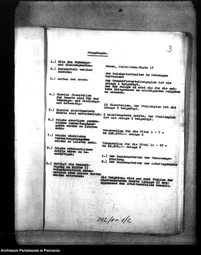 Obraz 7 z jednostki "Organisation des Wohnungs- und Siedlungsamts"