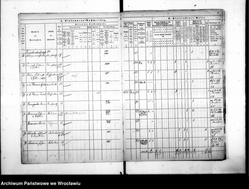 image.from.unit.number "Klassensteuerrolle nebst Eikommens - Nachweisung"
