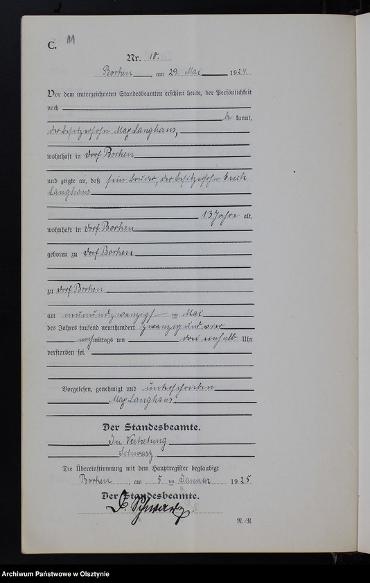 image.from.unit.number "Sterbe-Neben-Register Nr 1 - 16 [ Księga zgonów - wtóropis ]"