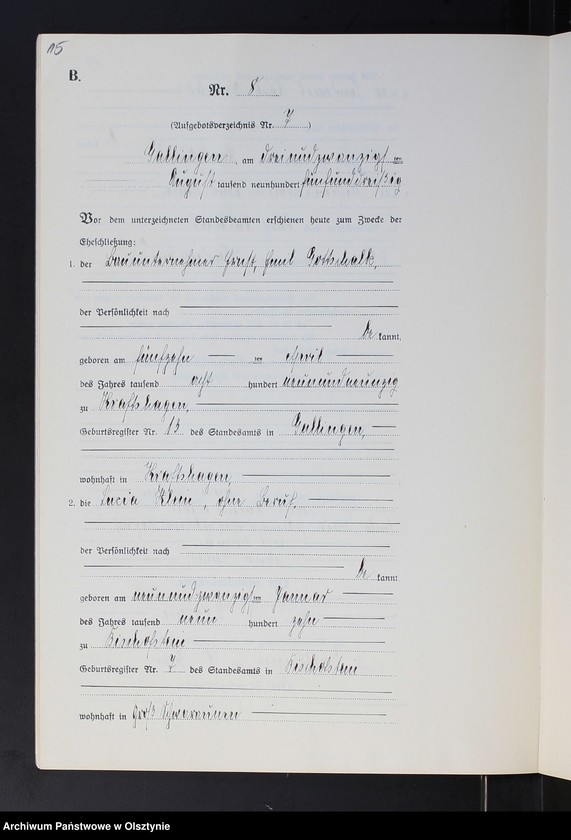 image.from.unit.number "Heirats-Neben-Register Nr 1 - 18 [ Księga małżeństw - wtóropis ]"