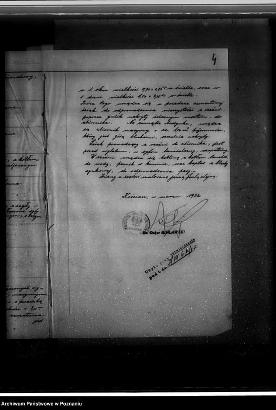 Obraz 8 z jednostki "Zatwierdzenie projektu zakładu przemysłowego / urządzenie rzeźni/ własność Wojewódzkie Zakłady Psychiatryczne w Kościanie"