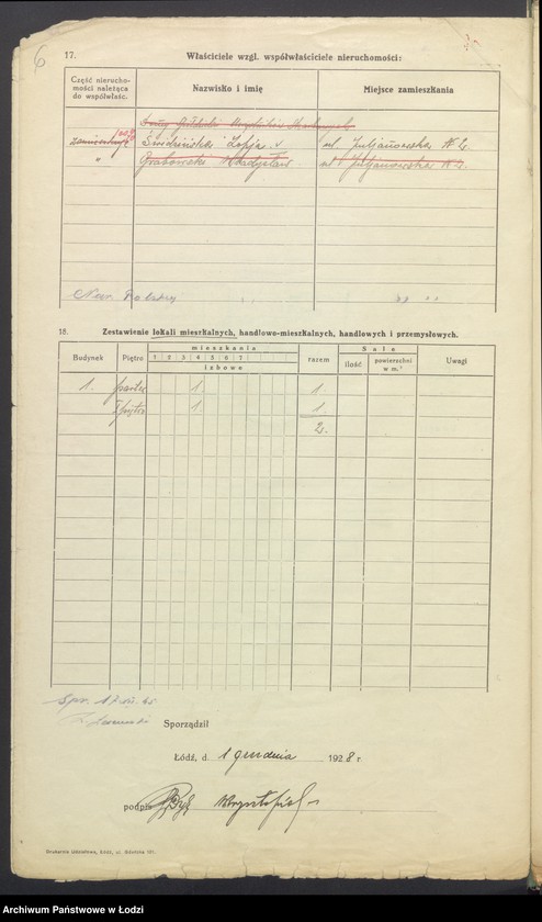 image.from.unit.number "Księga inwentarzowa nieruchomości m. Łodzi ul. Julianowska"