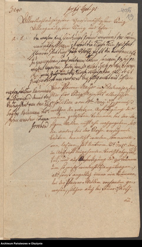 image.from.unit.number "Die Anfertigung eines gebohrten und mit Maurer Steinen ausgesetzten Senk Braunnens bey der Prediger Wohnung in Neuhausen [Romnowo]"