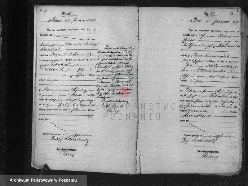 Obraz 11 z jednostki "Księga urodzeń t. I"