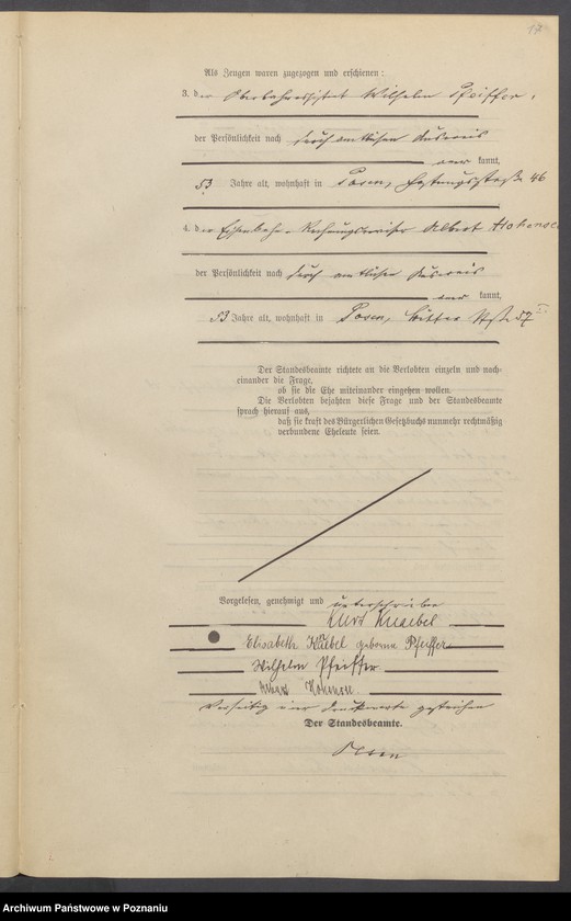 Obraz 19 z jednostki "Księga miejscowa małżeństw tom IV[Rejestr główny małżeństw]"