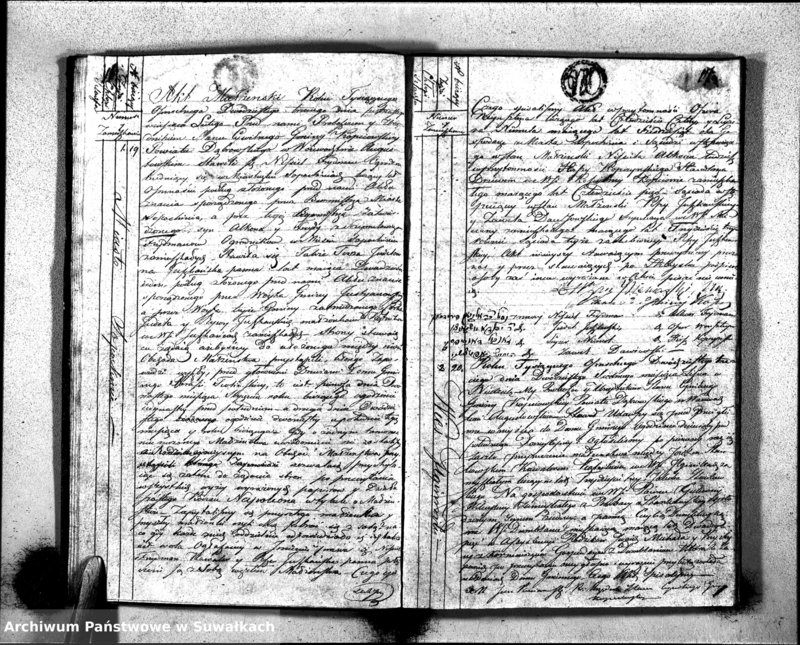 image.from.unit.number "Akta Zaślubionych Stanu Cywilnego Gminy Kopciowskiey na Rok 1823"