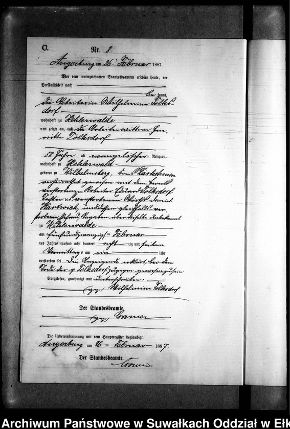 image.from.unit.number "Sterbe-Neben-Register des Preussischen Standes-Amtes Kehlen Kreis Angerburg"