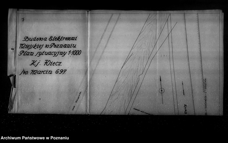 Obraz 12 z jednostki "Projekt budowy Elektrowni Miejskiej w Poznaniu plany sytuacyjne"