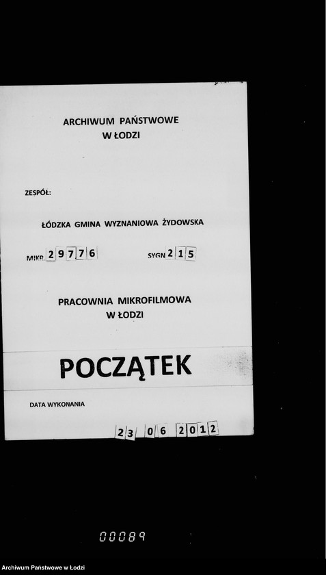 Obraz 1 z jednostki "Akta dotyczące wyborów do Rady Miejskiej"