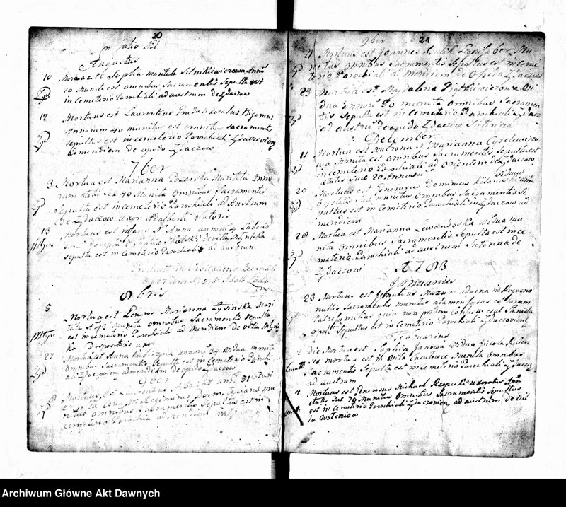 image.from.unit.number "Parafia: Żydaczów. Dekanat: Stryj. Księga metrykalna zgonów/pogrzebów dla całej parafii."